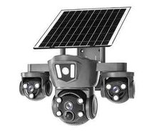 4G Sim kartlı Solar 360 FHD kamera 12MP, 4K+64GB