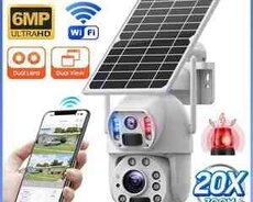 4G Sim kartlı Solar 360 FHD kamera 8MP, 4K+64GB