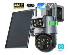 4G sim kartlı solar 360 FHD kamera 8MP, 4K+64GB