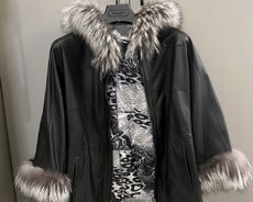 Natural xəz dəri kurtka