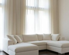 Dikey tül pərdə modelleri