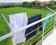 Paltar asilqani balkon ucun Tenzimlenen Paslanmayan materiyal