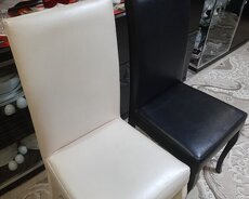 Dəri örtüklü otağ stulları