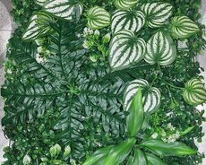 Yaşıl dekorativ süni panel örtüklər