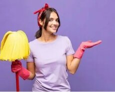 Təmizlik işləri görürəm