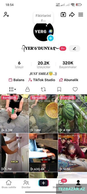 Tik tok hesabı 20k Tik tok hesabı 20k