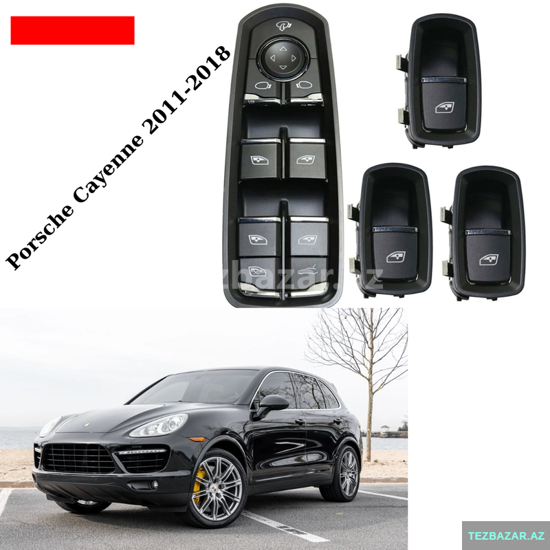 Porsche Cayenne 2011-2018 şüşə qaldıran knopka blok satılır Porsche Cayenne 2011-2018 şüşə qaldıran knopka blok satılır