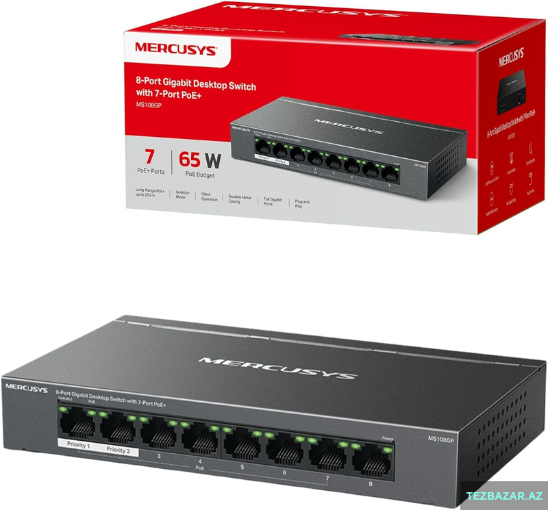 Mercusys Ms108gp 8-Port Switch Mercusys Ms108gp 8-Port Switch