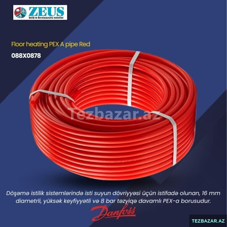 Boru 16x2 Oksigen Bayreyli Danfoss Boru 16x2 Oksigen Bayreyli Danfoss